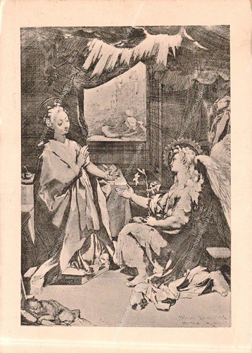 Dv262 cartolina annunziata - cartolina, l'annunziata
